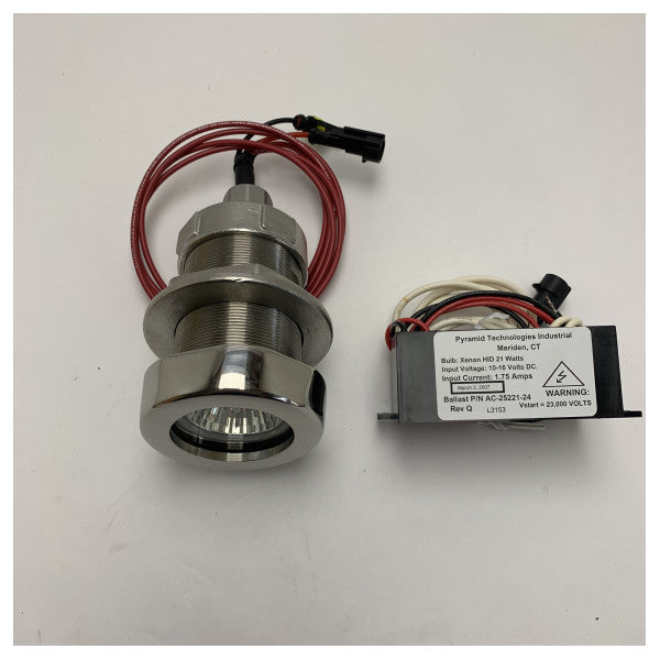 Vetus Υποβρύχιο Xenon Φανάρι 21W 12V - Φωτιστικό Σκαφών από Ανοξείδωτο Χάλυβα - USP1220X