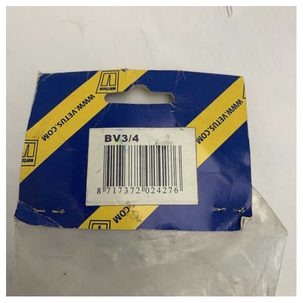 Vetus rustfrit stål marine gennemføringsbeslag 3/4 tomme til både og yachts - BV3/4