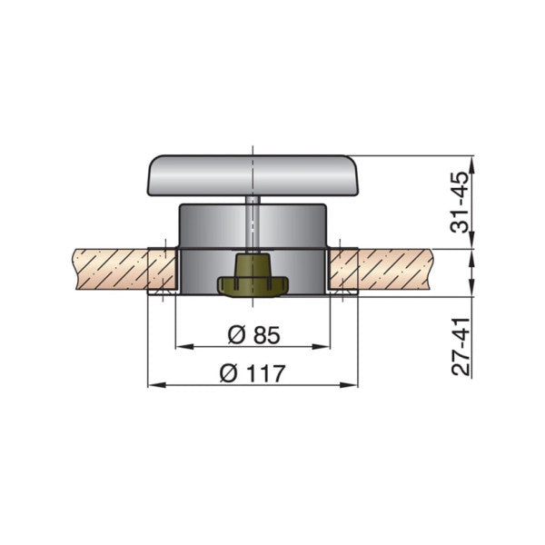 Vetus Marine Mushroom Ventilator für Boote 117 mm - PORTOS1