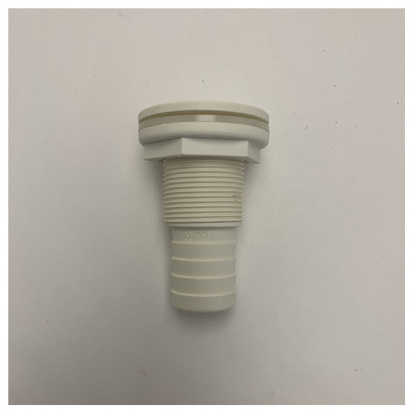 Trudesign 32mm морски Tru-Hull кожен фитинг бял - издръжлив пластмасов фитинг за лодки и яхти - 1289E