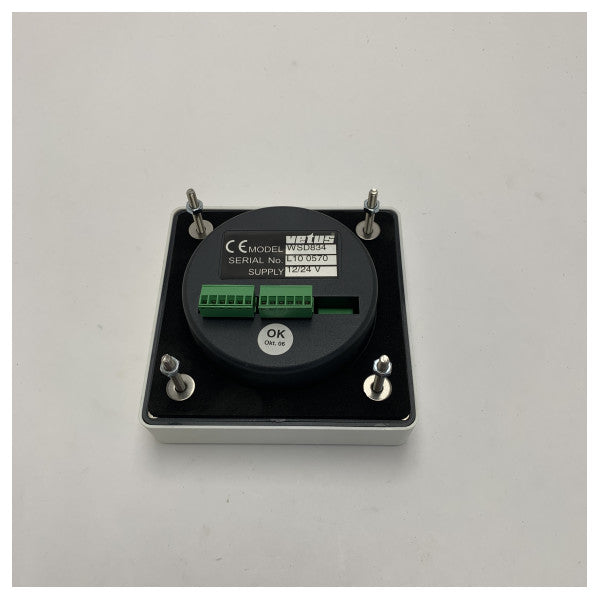 Display de indicação e direção do vento Vetus WSD834