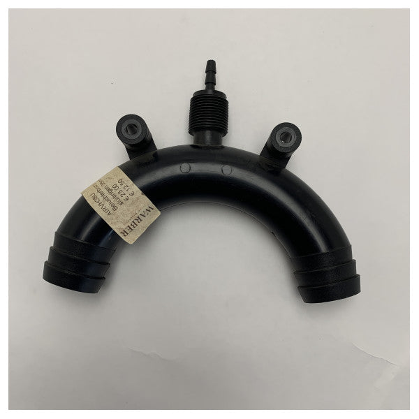 Coude d'air Vetus Marine 38mm x 8mm en plastique - Accessoire de ventilation pour bateau pour un flux d'air optimal - AIRVH38U