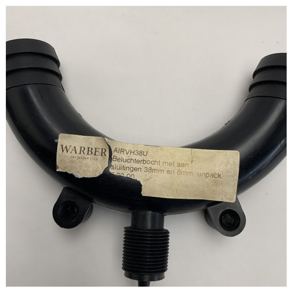 Vetus Marine Ilma Venttiili Kulma 38mm x 8mm Muovia - Veneen Ilmanvaihtoliitin Optimaaliseen Ilmavirtaan - AIRVH38U