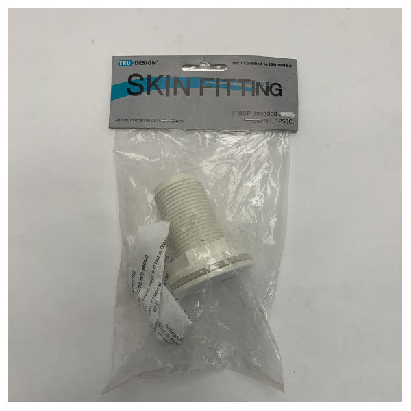 TruDesign skruvad Tru-Hull-fäste vit belagd 1 tum - 1253C