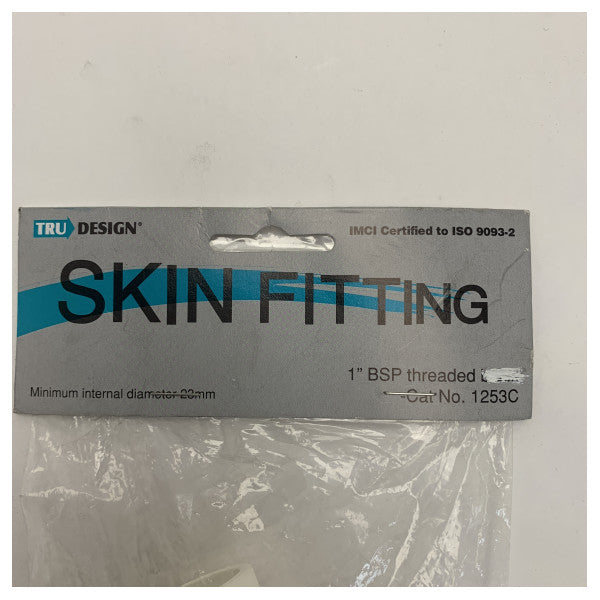 TruDesign skruvad Tru-Hull-fäste vit belagd 1 tum - 1253C