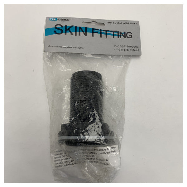 Trudesign 1253D Skin Fitting 1 1/4 tuuman BSP - Merellinen läpivientiliitin