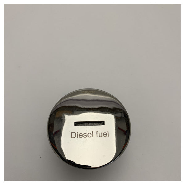 Capuchon de remplissage de carburant diesel en acier inoxydable Vetus 38mm - CAPF38S