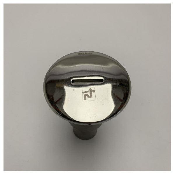 Salida de cubierta universal de aguas residuales Vetus acero inoxidable 38 mm - CAPWC38S