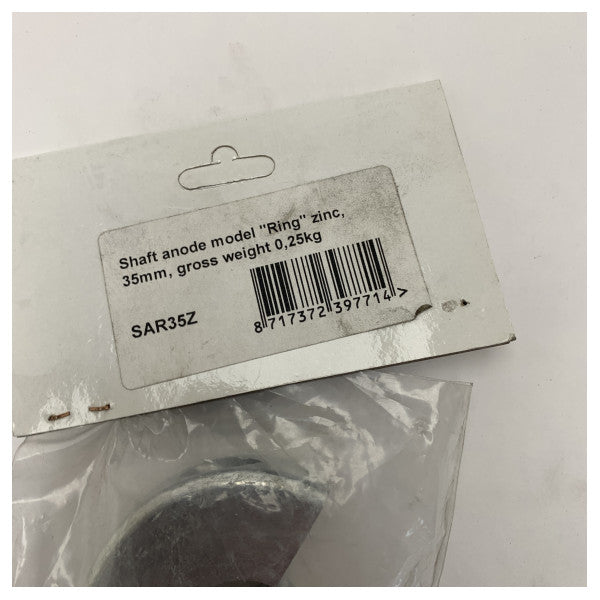 Βαθύς Ψευδάργυρος Άξονας Ανόδιο 35mm για Προπέλα Σκάφους Προστασία από Διαβρώσεις - SAR35Z