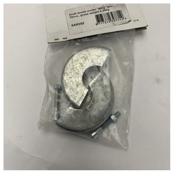 Βαθύς Ψευδάργυρος Άξονας Ανόδιο 35mm για Προπέλα Σκάφους Προστασία από Διαβρώσεις - SAR35Z