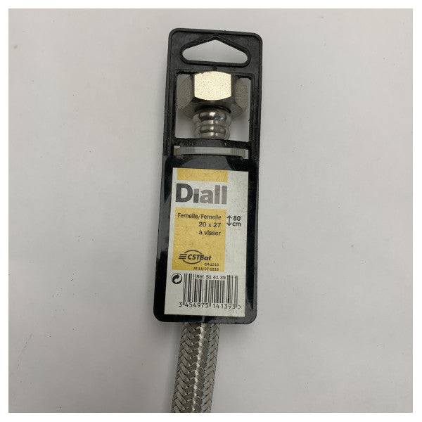 Flexibler Wählscheiben-Edelstahl-Anschlussschlauch 80 cm - 24-1216 - AT-14/07-1216