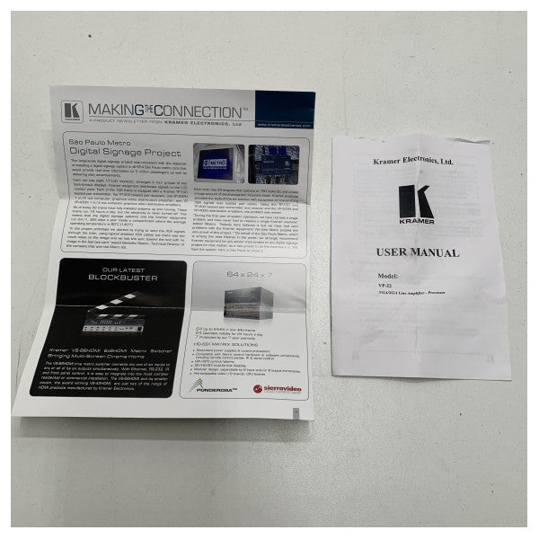 Kramer Transas VGA | XGA linjavahvistinprosessori - VP22