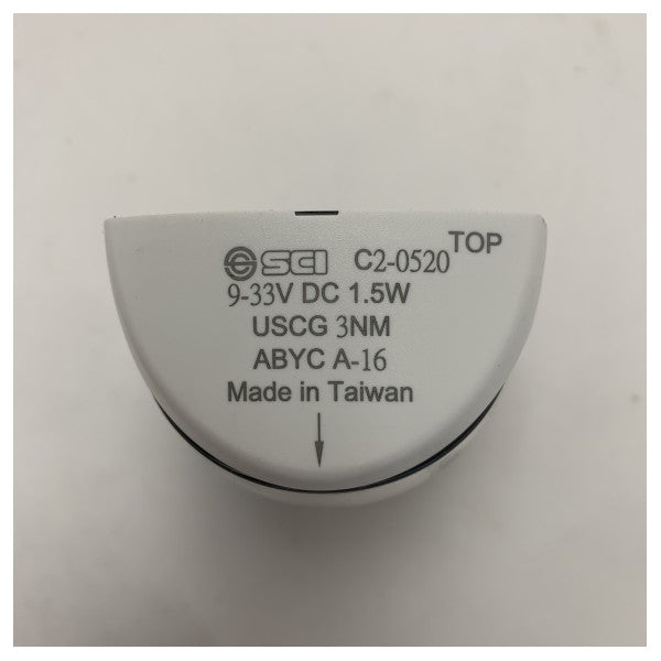 SCI Burnsco Marine LED Navigation Starboard Light 9-33V | Vandtæt båd navigationslampe 3NM