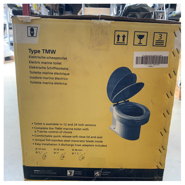 Sanitário Marítimo Elétrico Vetus TMW24Q 24V com Macerador