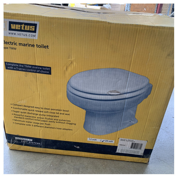 Sanitário Marítimo Elétrico Vetus TMW24Q 24V com Macerador