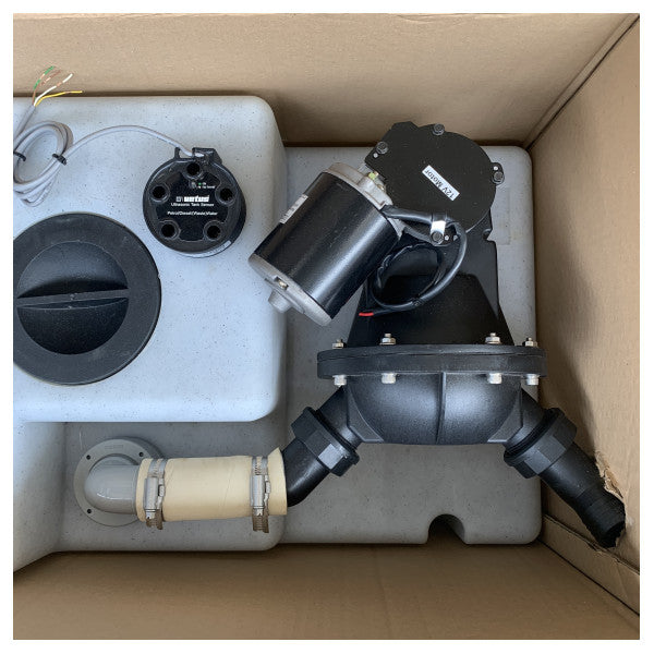Vetus WWS8812B 88L black water waste tank system with pump 12V