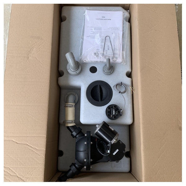 Vetus WWS8812B 88L black water waste tank system with pump 12V