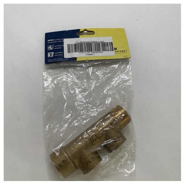 Vetus Brass Marine Manifold Distributor med 1x G1 indgang og 2x G3/4 - MAN2G3/4