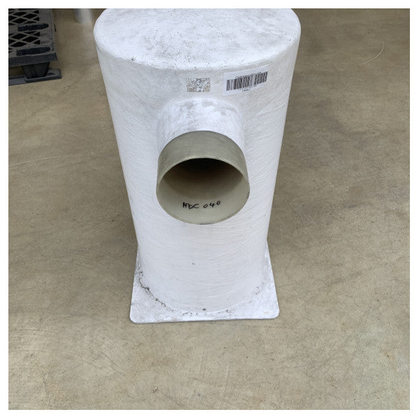 Silencieux d'échappement à double chambre Halyard grp blanc 127 - 152mm - H001489