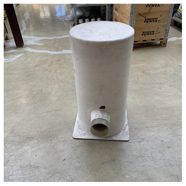 Silencieux d'échappement à double chambre Halyard grp blanc 127 - 152mm - H001489