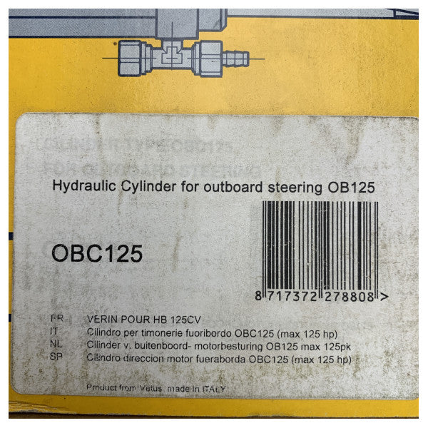 Vetus OBC125 Υδραυλικός Κυλίνδρος Στερεώσεως Εξωλέμβιας 125HP