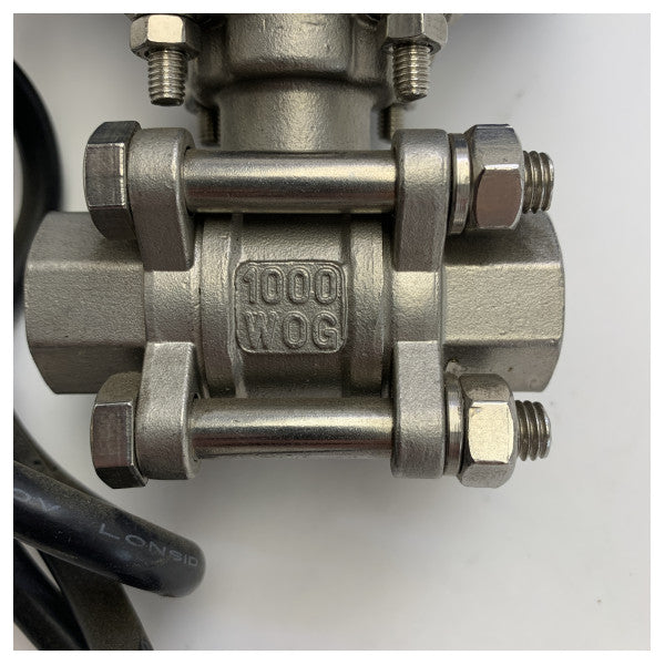 Vetus MV12A1/2 マリン電動ボールバルブ 12V | ステンレス鋼 - MV12A1/2