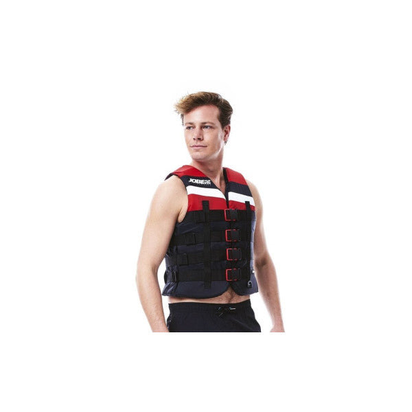 Jobe 4-spænde nylon redningsvest rød størrelse L - 244817572