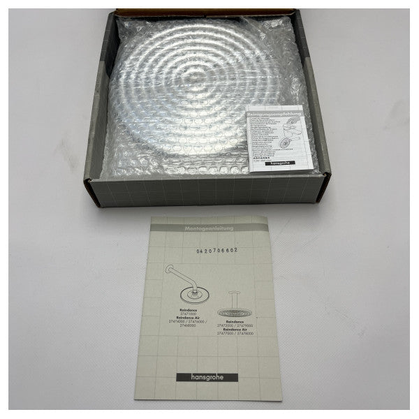 Hansgrohe Raindance Air Chrome Marine Shower Head 310 mm 27477000 � Durable, économe en eau, jet large