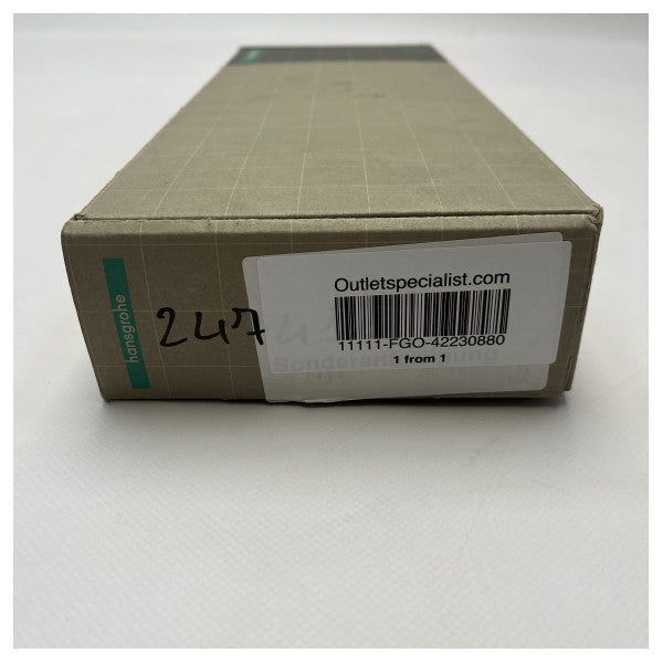 Hansgrohe Axor ανοξείδωτη μπάρα στήριξης ντους 392 mm - 42230