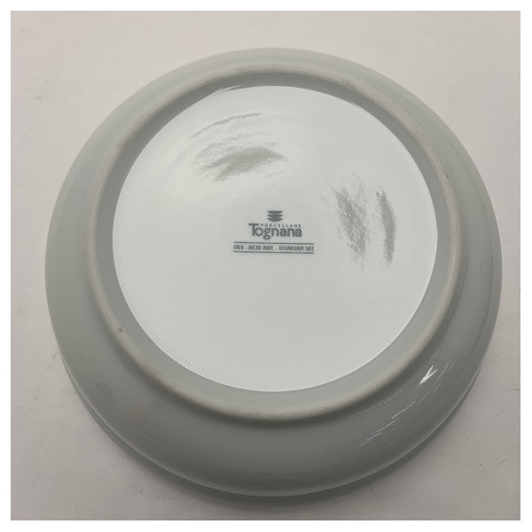 Tognana Capri Saladier en porcelaine 21cm � Durable, de qualité marine, lavable au lave-vaisselle et au micro-ondes