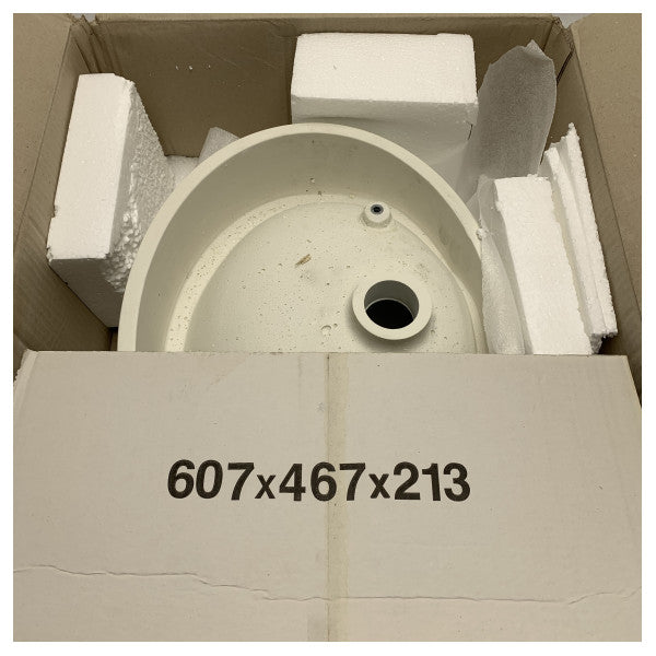 Marine Marble Resin Oval Sink - Durable Nautical Bathroom & Ship Interior Washbasin