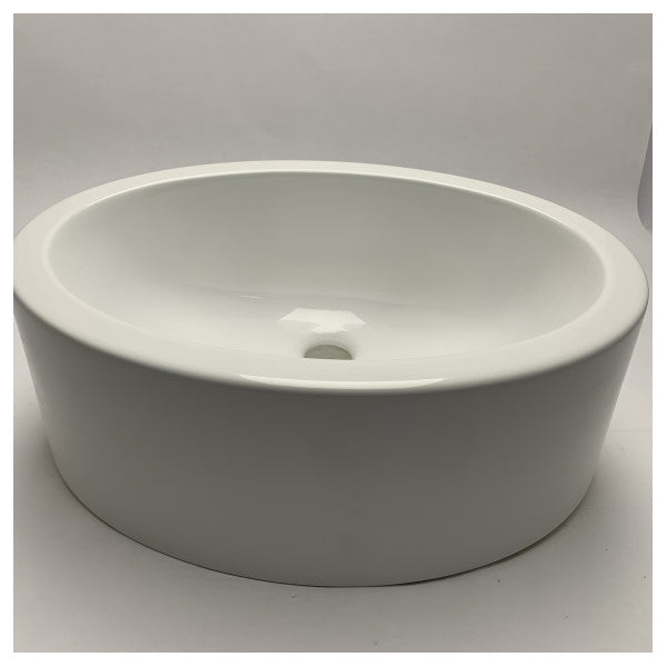 Marine Marble Resin Oval Sink - Durable Nautical Bathroom & Ship Interior Washbasin