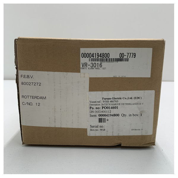 Furuno VDR Remote Alarm Panel - VR -3016
