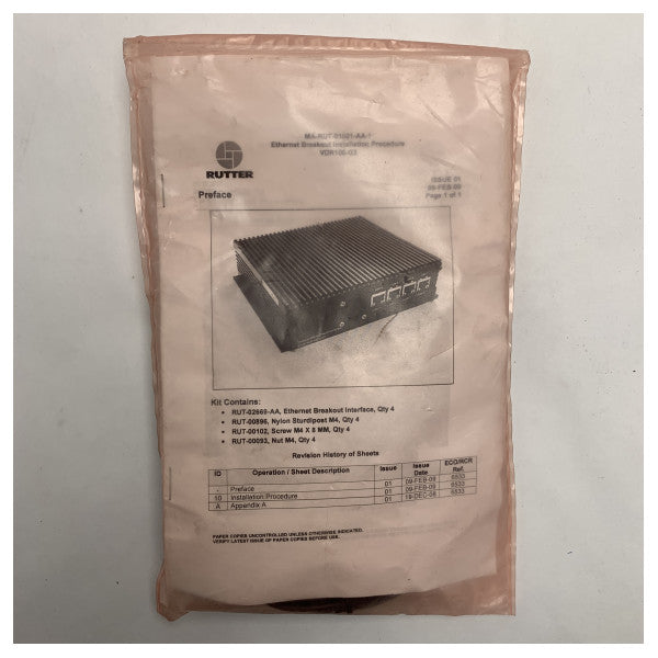 Rutter Ethernet Breakout Interface Kit para conexiones de red marinas fiables