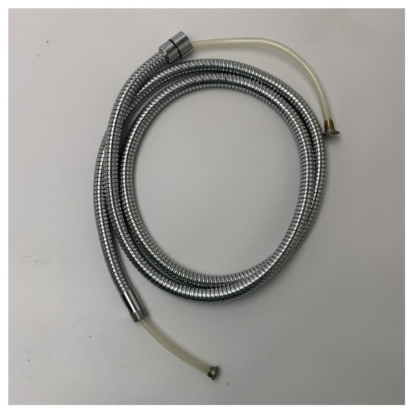 Flexible Chrome Plated Marine Shower Hose 2m ��� Corrosion Resistant for Boats and Yachts
