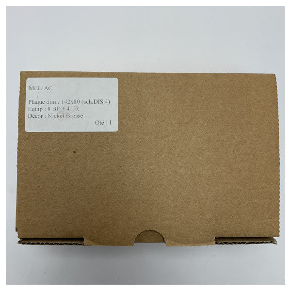 Meljac Panneau de commande en acier inoxydable de qualité marine avec 8 boutons-poussoirs pour une utilisation maritime durable et fiable