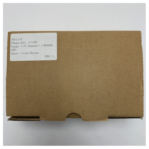 ميلجاك لوحة مفاتيح من الفولاذ المقاوم للصدأ RJ45 من الفولاذ المقاوم للصدأ من الدرجة البحرية ولوحة مفاتيح ثنائية القطب 142 × 80 مم للتركيبات الكهربائية البحرية