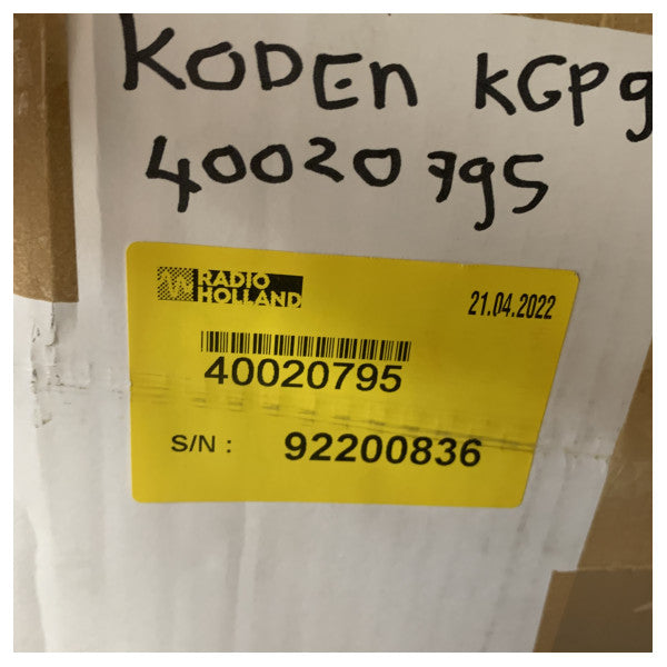 Système de navigation GPS certifié Solas Koden KGP 922