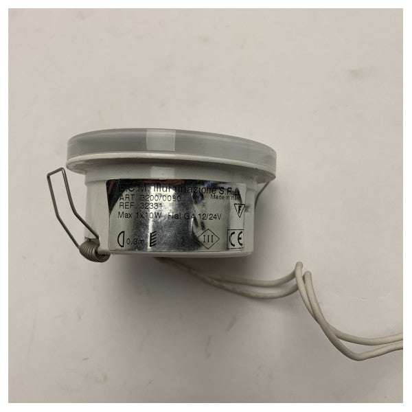 BCM Waterproof Marine Spotlight 80mm | Durable 12V/24V Halogen Recessed Spotlight for Boats and Yachts