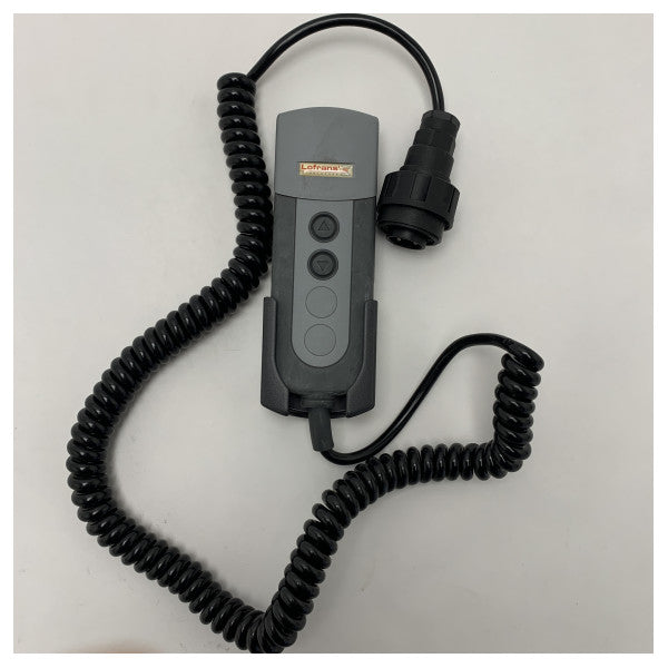 Pannello di controllo del verricello elettronico Lofrans Liberty con funzioni a pulsante