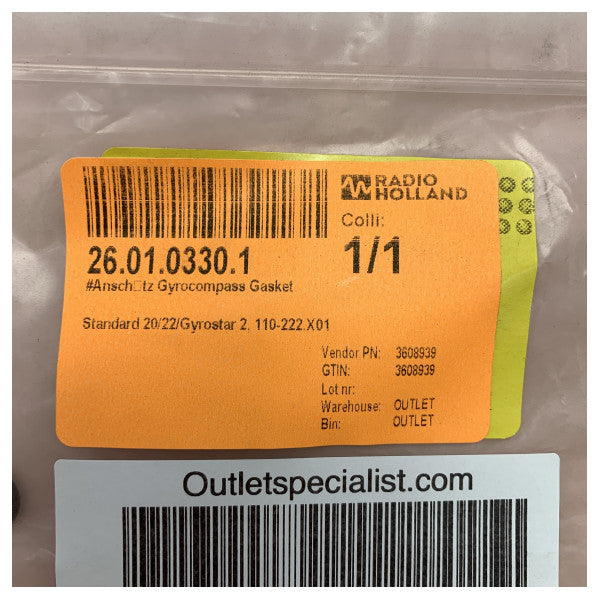 طقم حشية رايثيون أنشوتز لمقياس الجيروسكوب - 110-222.X01