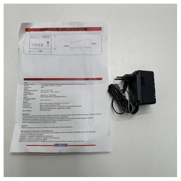 Przełącznik kamer wideo Orlaco 2-1 - 0404510