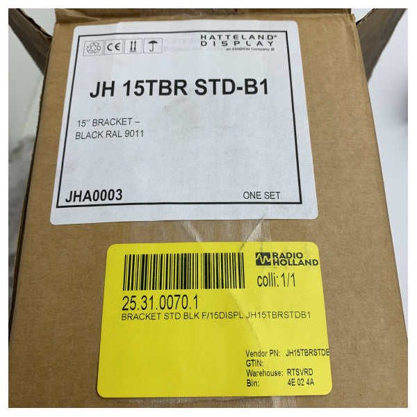 Hatteland 15-inčni morski zaslon s nosačem - JH 15TBR STD-B