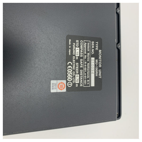 フルノマリンレーダーモニター RHRS2014 MU190 - 複数入力を備えたプロフェッショナル船舶ナビゲーションディスプレイ