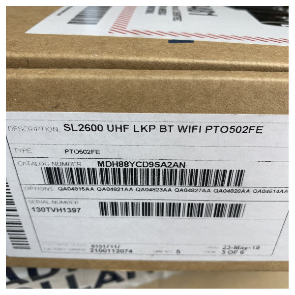 Rádio Digital Bidirecional UHF Motorola SL2600 - MDH88YCD9SA2AN