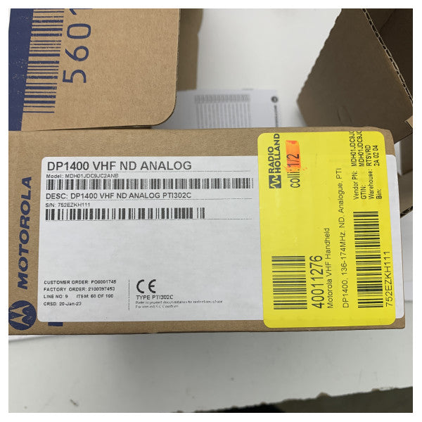 Motorola DP1400 VHF UHF digitaalinen kannettava kaksisuuntainen radio - MDH01JDC9JC2ANB