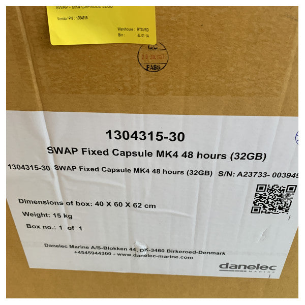 DANELEC Фіксована капсула MK4 48 годин 32ГБ без маяка - одиниця SWAP - 1304315-30