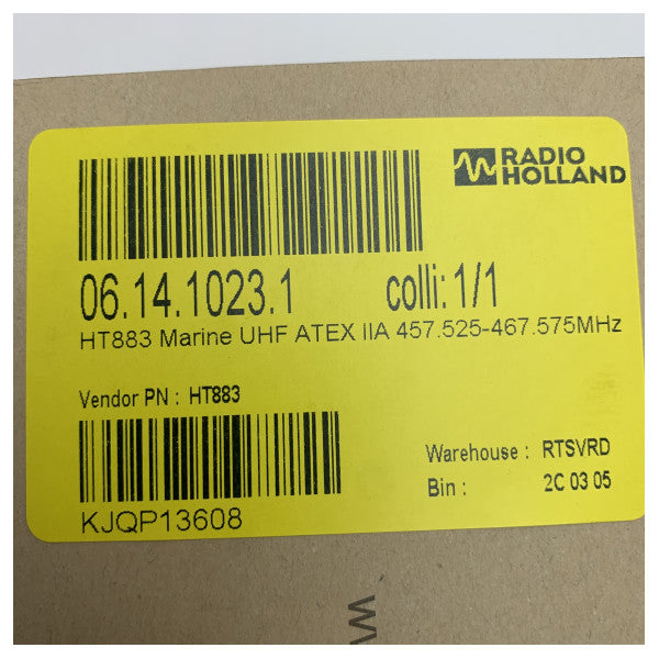 راديو بحري ثنائي الاتجاه Entel HT883 ATEX UHF IIA مدخل LCD