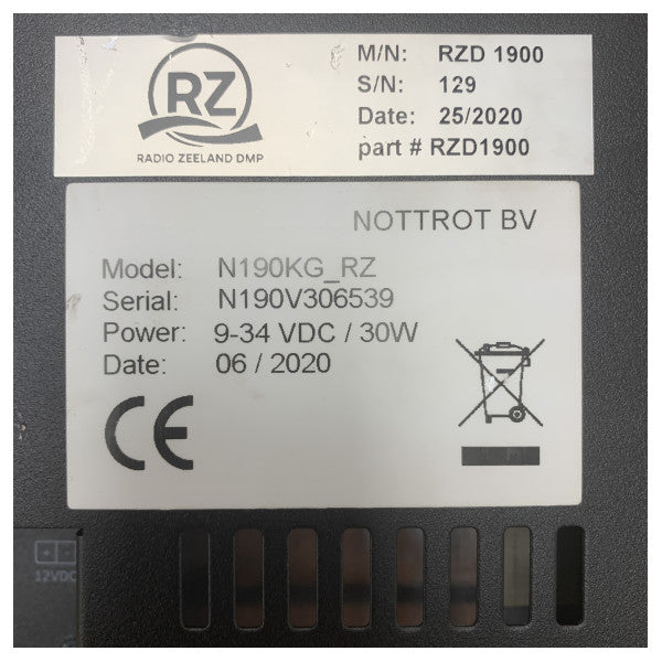 Radju Zeeland RZD1900 19 pulgada display tal-berġa tal-ħġieġ radar