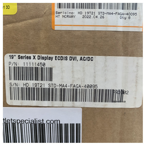 Hatteland HD 19T21 STD-MA4-FAGA-40095 19 ιντσών LED πολυλειτουργική ναυτική οθόνη